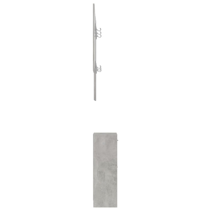 Medina Halmeubelset 100x25x76,5 cm spaanplaat betongrijs
