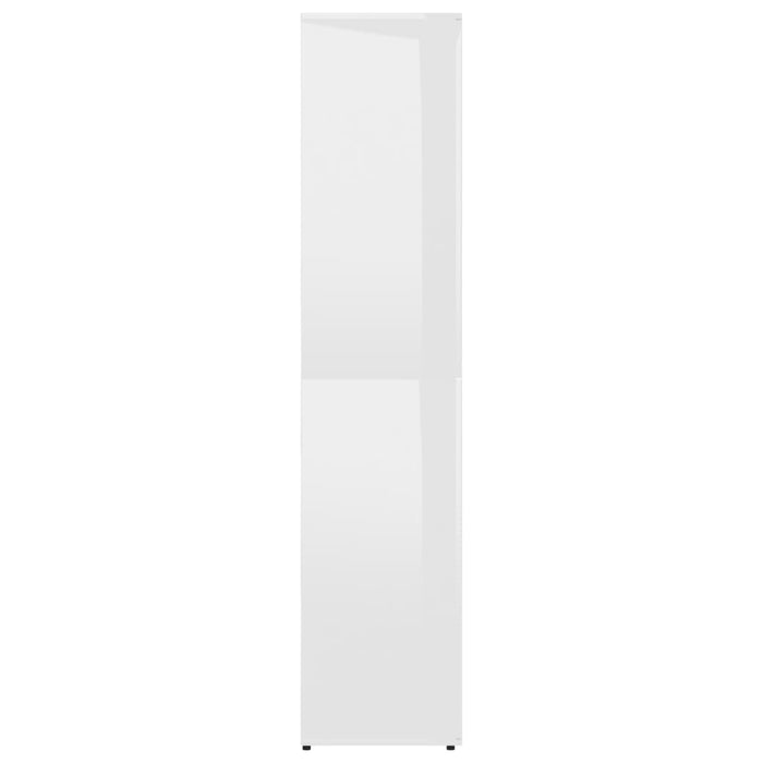 Medina Schoenenkast 80x39x178 cm spaanplaat hoogglans wit