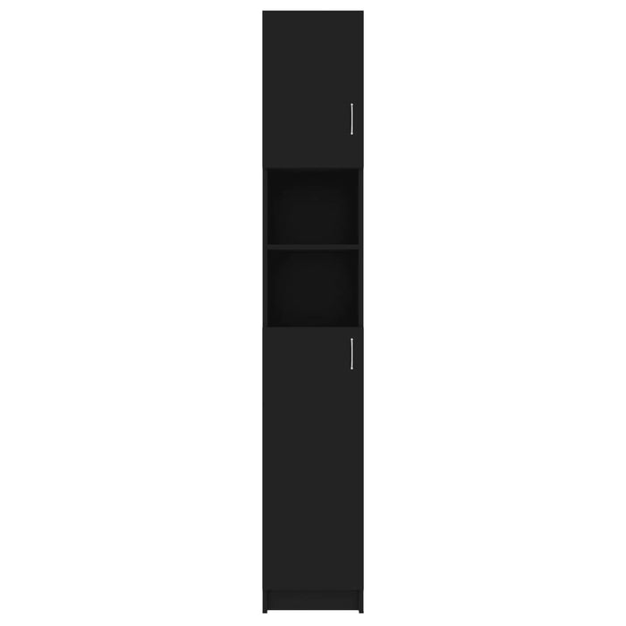 Medina Badkamerkast 32x25,5x190 cm spaanplaat zwart