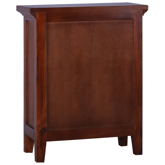 Medina Bijzetkast 60x30x75 cm massief mahoniehout klassiek bruin