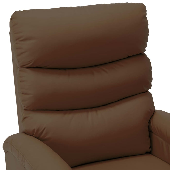 Medina Sta-op-stoel kunstleer bruin