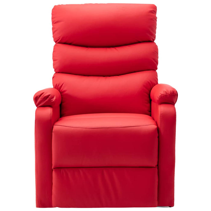 Medina Sta-op-stoel kunstleer rood