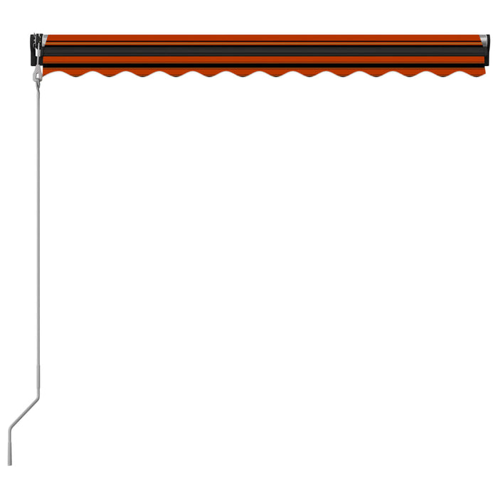 Medina Luifel automatisch uittrekbaar 300x250 cm oranje en bruin
