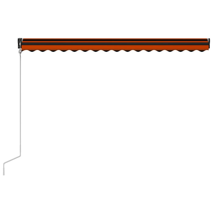 Medina Luifel uittrekbaar met windsensor LED 400x300 cm oranje bruin