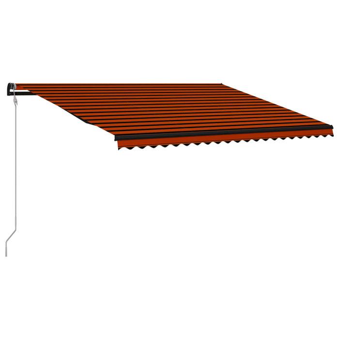 Medina Luifel uittrekbaar met windsensor LED 500x300 cm oranje bruin