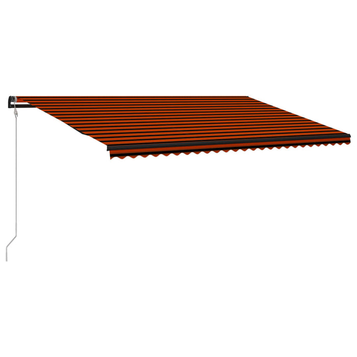 Medina Luifel uittrekbaar met windsensor LED 600x300 cm oranje bruin
