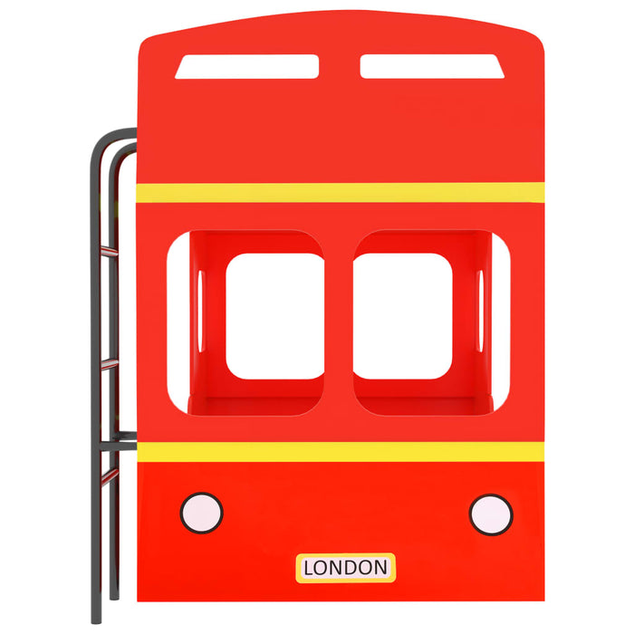 Medina Stapelbed Londense bus MDF rood 90x200 cm