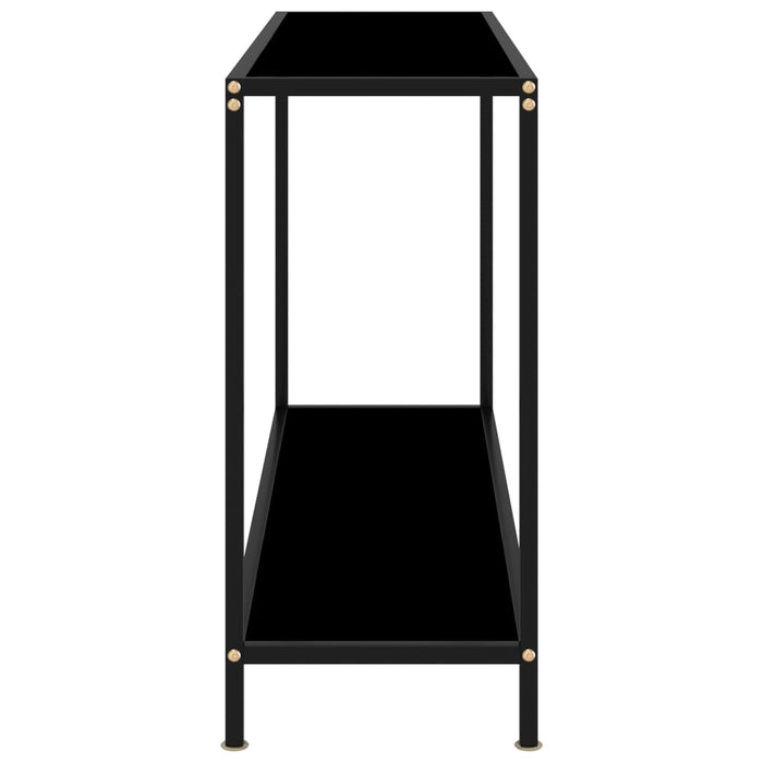 Medina Wandtafel 120x35x75 cm gehard glas zwart