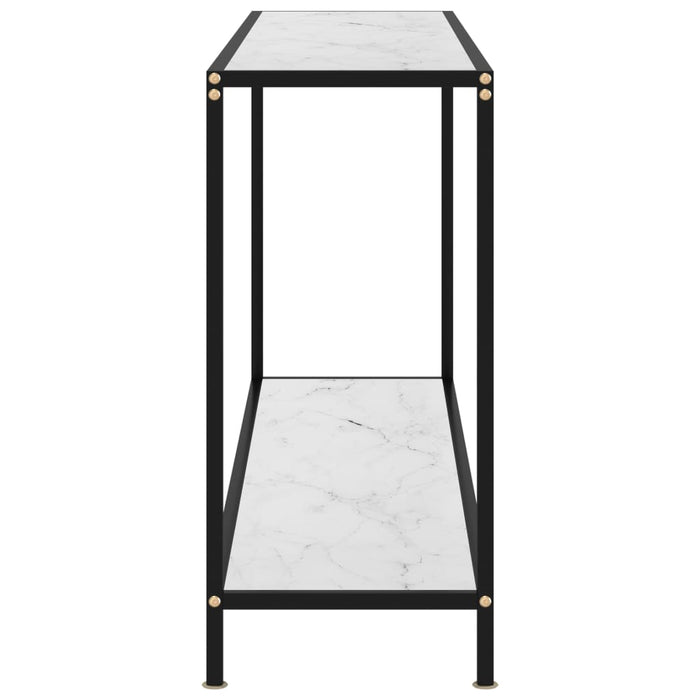 Medina Wandtafel 160x35x75 cm gehard glas wit