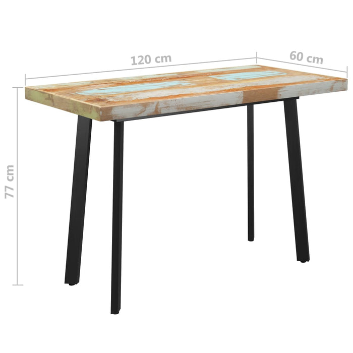 Medina Eettafel met V-vormige poten 120x60x77 cm gerecycled hout