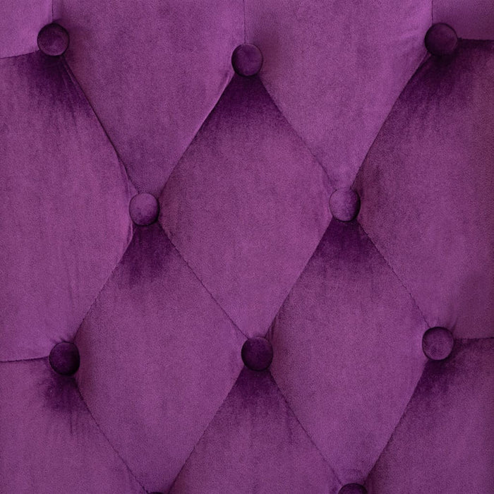 Medina Eetkamerstoelen 4 st fluweel paars