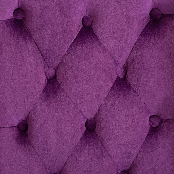 Medina Eetkamerstoelen 6 st fluweel paars