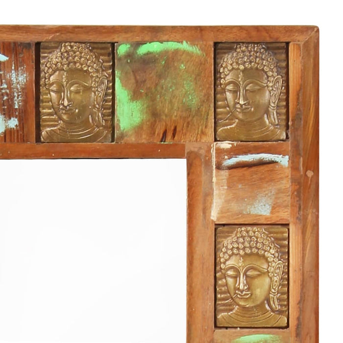 Medina Spiegel boeddha 50x110 cm massief gerecycled hout