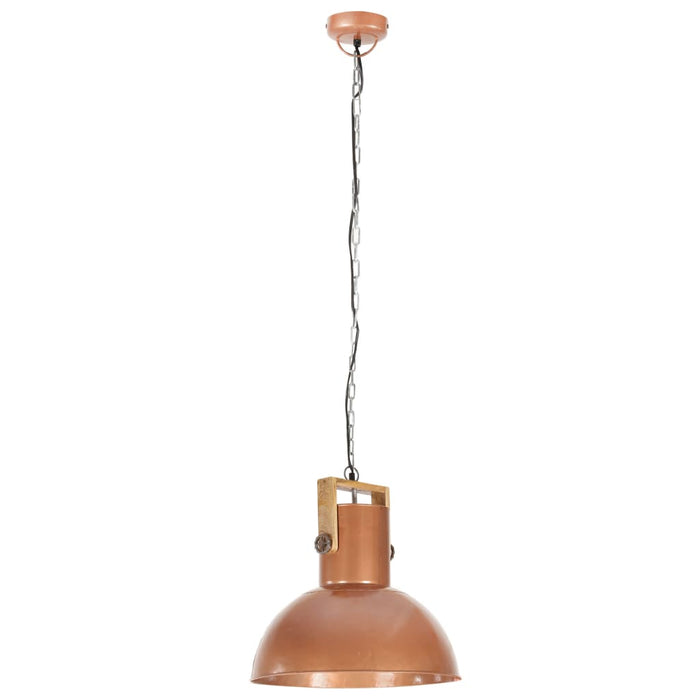 Medina Hanglamp industrieel rond 25 W E27 52 cm mangohout koperkleurig