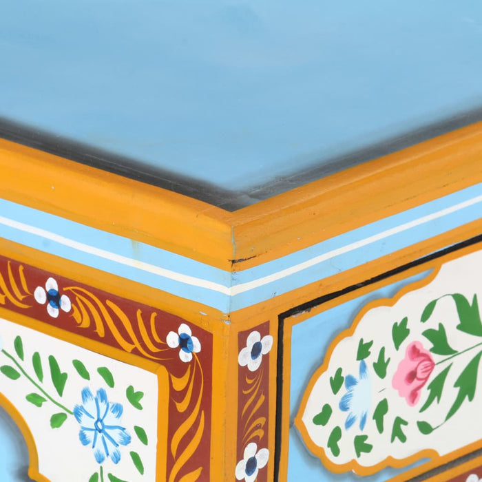 Medina Dressoir handgeschilderd 120x35x76 cm massief mangohout