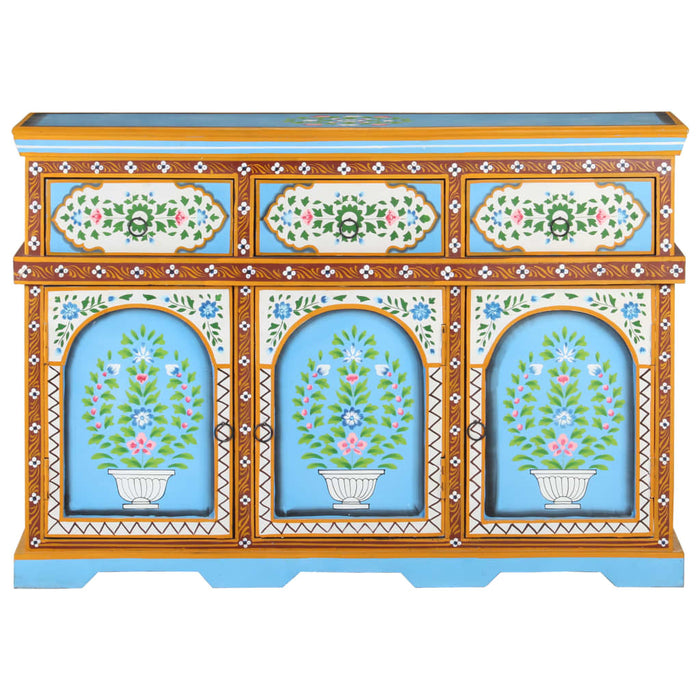 Medina Dressoir handgeschilderd 110x30x76 cm mangohout meerkleurig