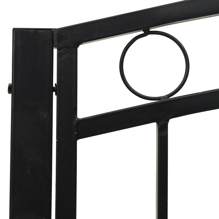 Medina Tuinbank met tafeltje 125 cm staal zwart