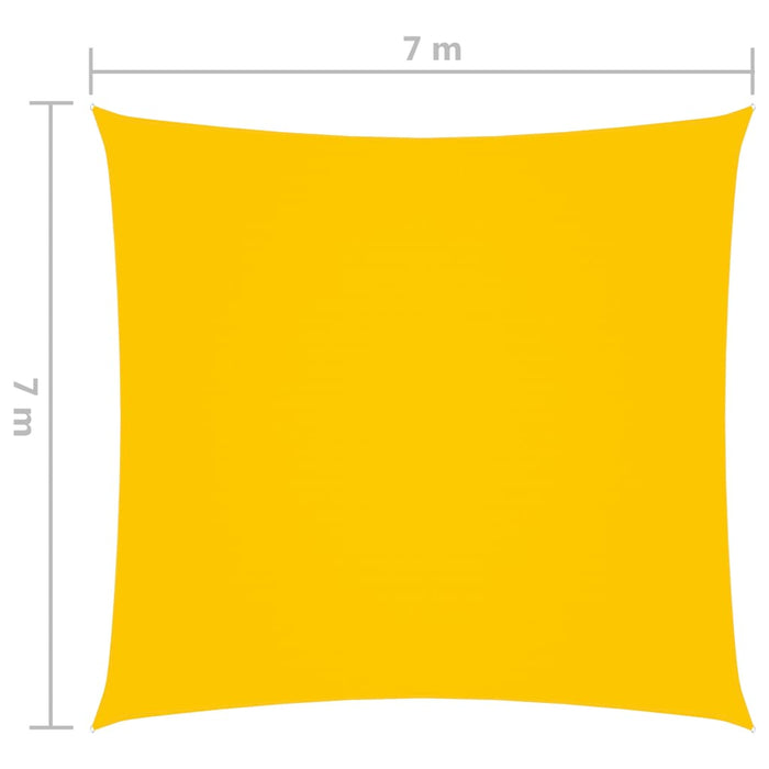 Medina Zonnescherm vierkant 7x7 m oxford stof geel