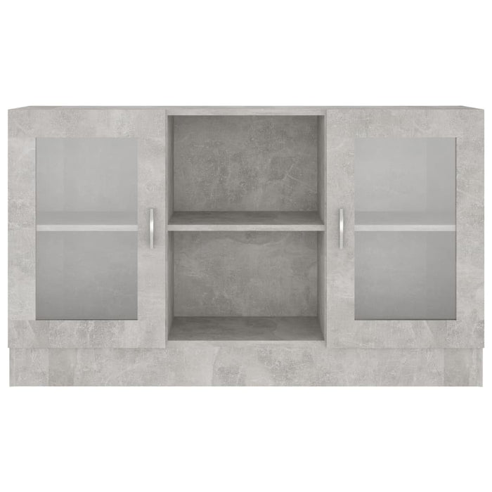 Medina Vitrinekast 120x30,5x70 cm spaanplaat betongrijs