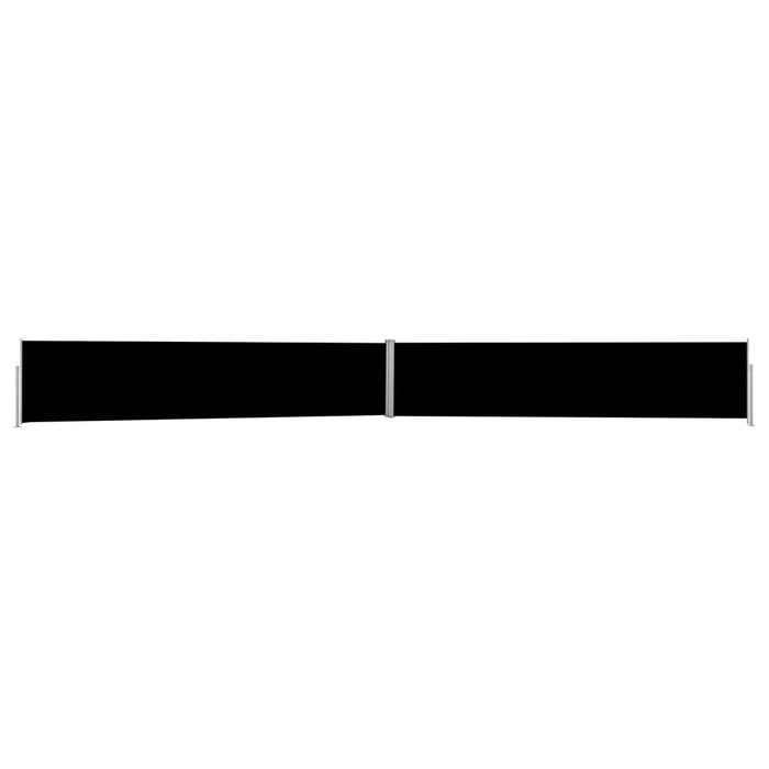 Medina Tuinscherm uittrekbaar 140x1200 cm zwart