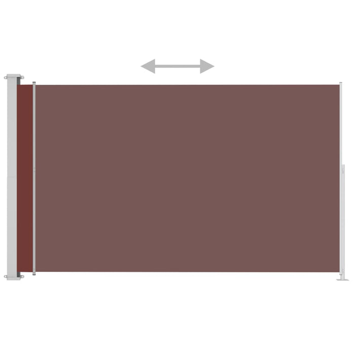 Medina Tuinscherm uittrekbaar 180x300 cm bruin