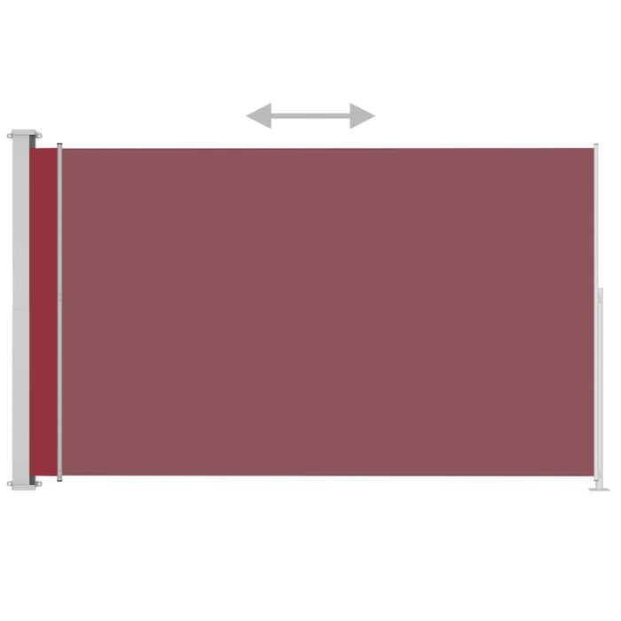 Medina Tuinscherm uittrekbaar 220x300 cm rood