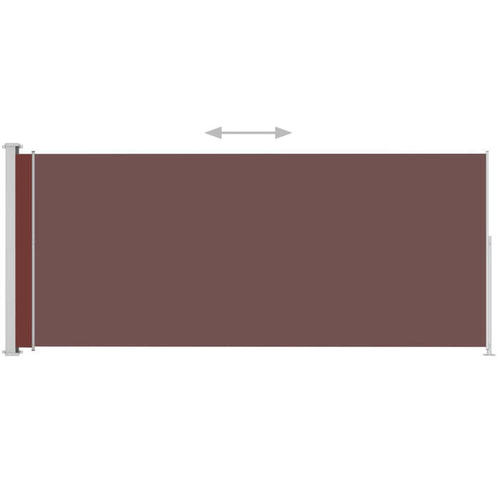 Medina Tuinscherm uittrekbaar 220x500 cm bruin