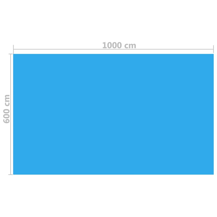 Medina Zwembadhoes rechthoekig 1000x600 cm PE blauw