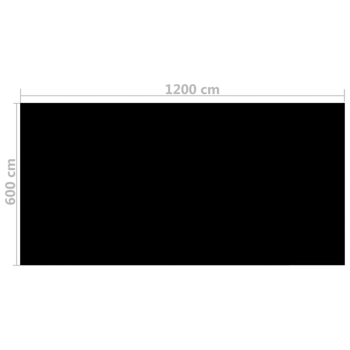 Medina Zwembadhoes rechthoekig 1200x600 cm PE zwart