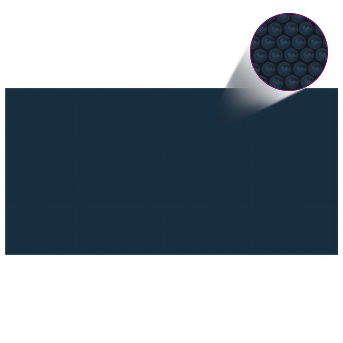 Medina Zwembadfolie solar drijvend 975x488 cm PE zwart en blauw