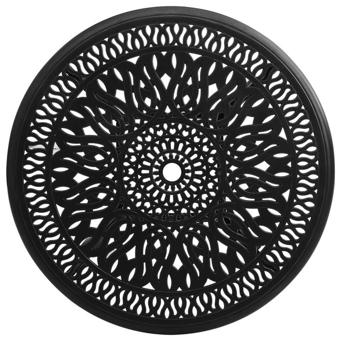 Medina Tuintafel 90x90x74 cm gietaluminium zwart