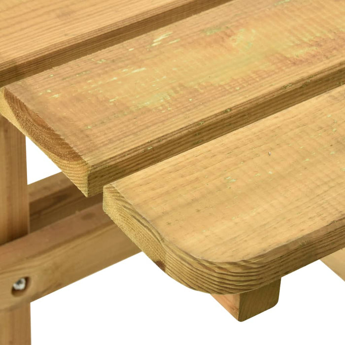 Medina Picknicktafel 4 zijden 172x172x73 cm geïmpregneerd grenenhout
