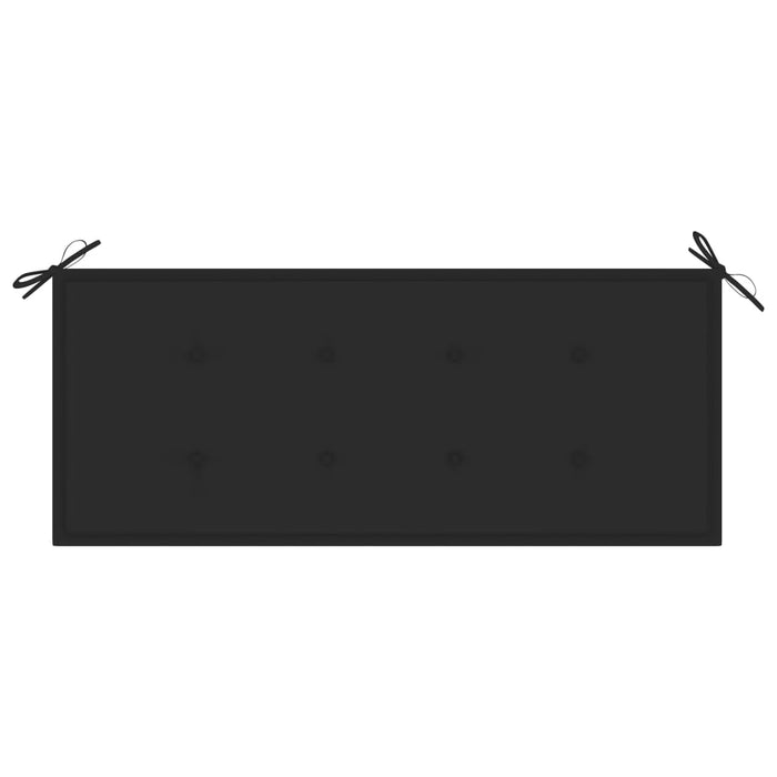 Medina Tuinbank met kussen 135 cm massief acaciahout grijs