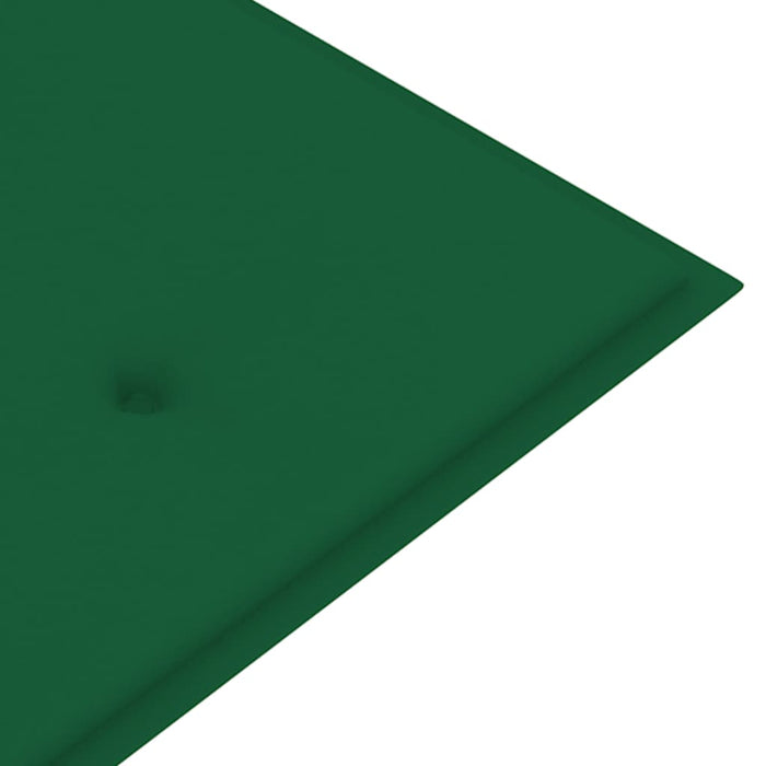 Medina Tuinbank met groen kussen 150 cm massief teakhout