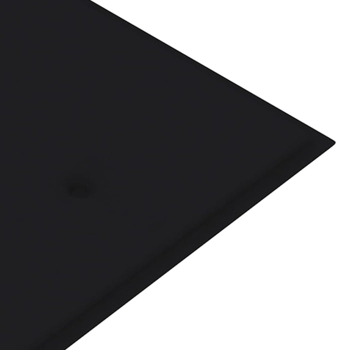 Medina Tuinbank met zwart kussen 175 cm massief teakhout