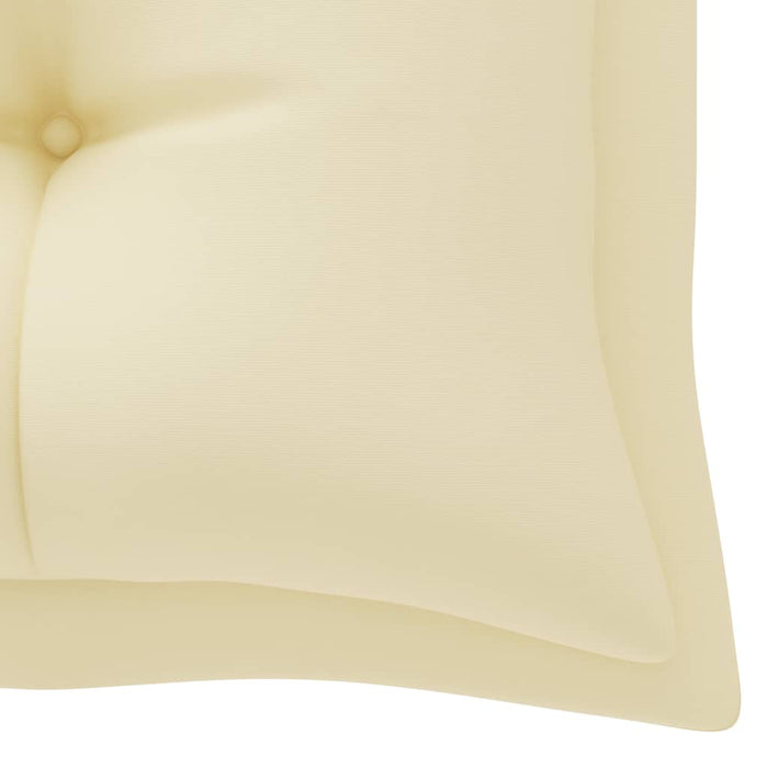 Medina Tuinbank met crèmewit kussen 175 cm massief teakhout
