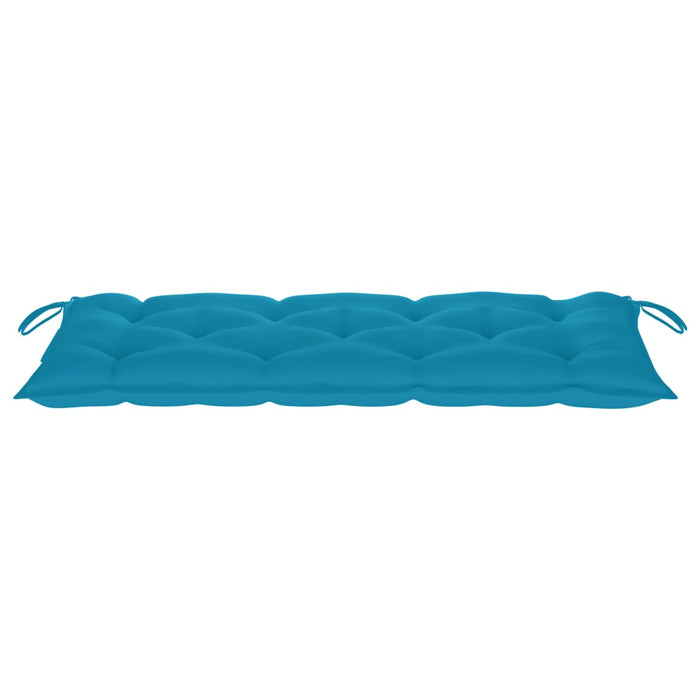 Medina Tuinbank met lichtblauw kussen 240 cm massief teakhout
