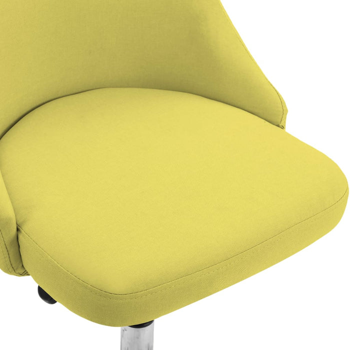 Medina Kantoorstoelen met wieltjes 2 st stof geel