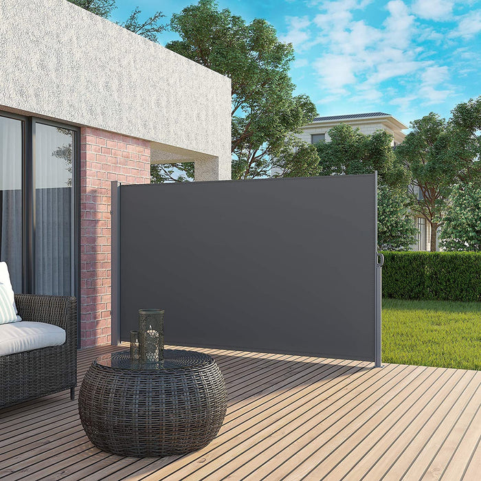 Nancy's Brentwood Privacyscherm - Zijfluifel - Zonwering - Balkon - Terras - Tuin - Taupe/Grijs - 160 x 300 cm