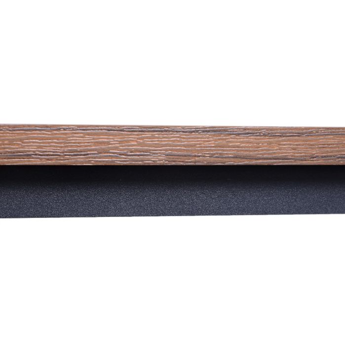 Medina Uniondale Salontafel - Koffietafel - Bijzettafel - Opbergplank - Metaal - MDF - Bruin - Zwart - 106 x 60 x 45 cm