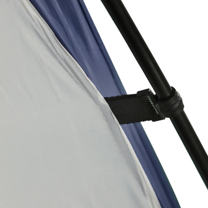 Medina Gladstone Partytent - Tuinpaviljoen - Weerbestendig - Glasvezelstang - Polyester - Crème - Wit - Blauw - 3.5 x 3.5 x 2.3 m