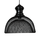 Medina Hanglamp - Plafondlamp - Industrieel - Lampenkap - Modern - Zwart - 36 x 36 x 148 cm