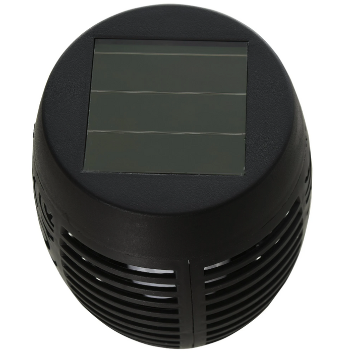 Medina Justice Tuinlampen - Set Van 4 - Zonne-Energie - Tuinfakkel - 51 LEDS - Waterdicht - Kunststof - Zwart