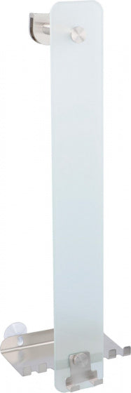 Medina Handdoekhouder 59 X 13 Cm Glas/Rvs Zilver/Grijs