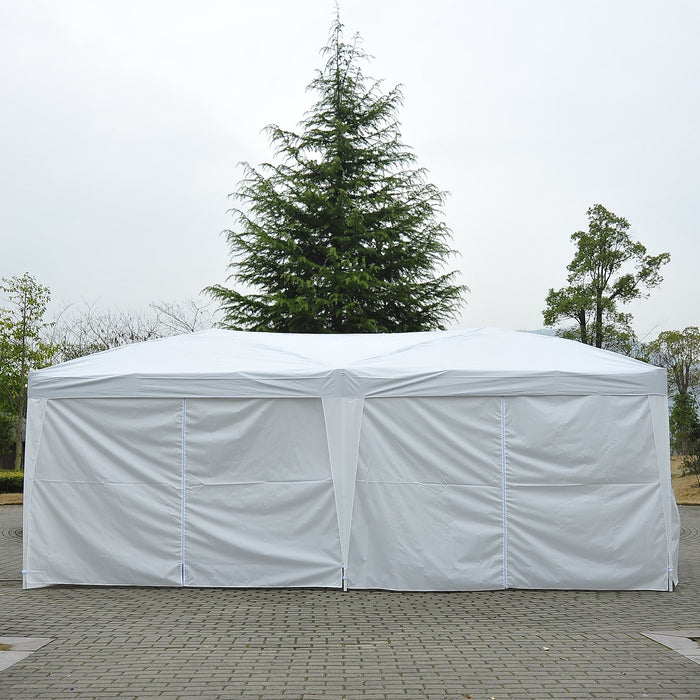 Medina Chicopee Partytent - 3x6 M - Wit - Waterafstotend - Opvouwbaar - Draagtas - Staal