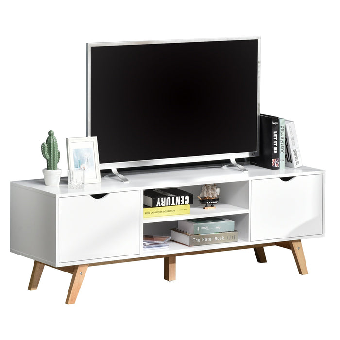 Medina McKinney TV-Meubel - Ladekast - TV-Kast - Lades - Opbergruimte - Kabelmanagement - Planken - Wit - MDF - 50L x 39B x 50H cm