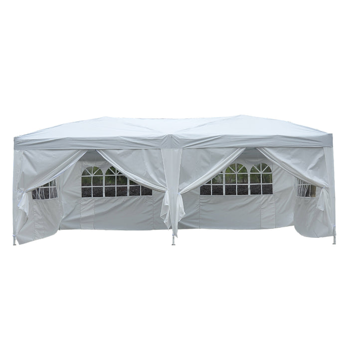 Medina Chicopee Partytent - 3x6 M - Wit - Waterafstotend - Opvouwbaar - Draagtas - Staal