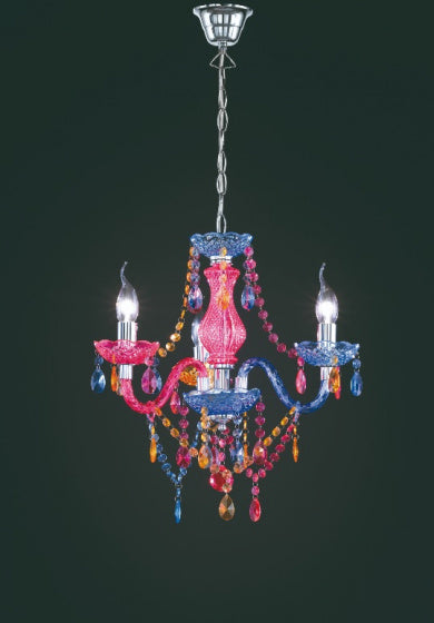 Reality Hanglamp Lüster 150 Cm Staal Blauw/Roze