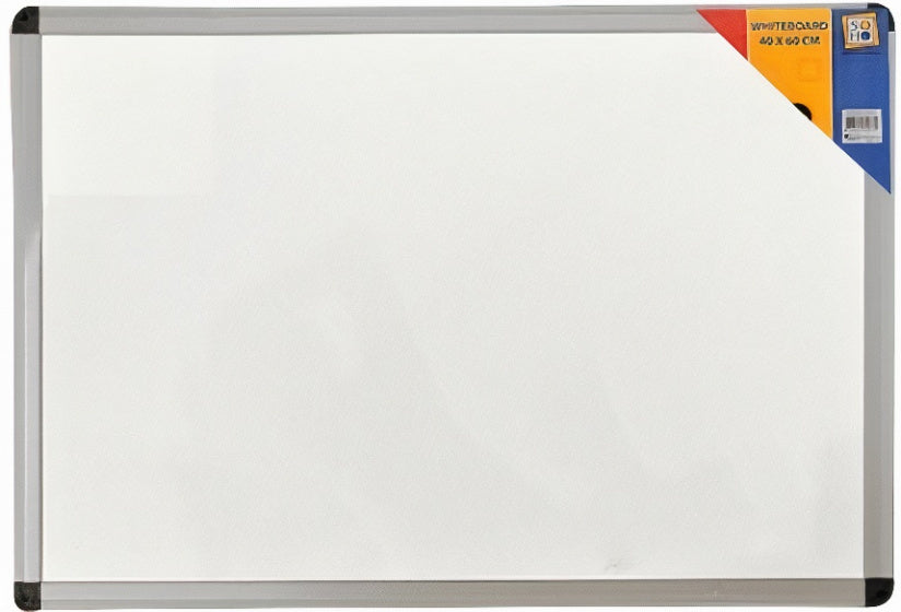 Soho Whiteboard 40 X 60 Cm Aluminium Wit/Zilver